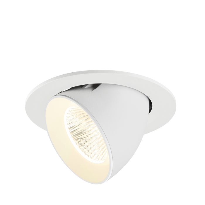 NUMINOS GIMBLE L, Recessed ceiling light, 4000 K, 40°, IP20, round, white