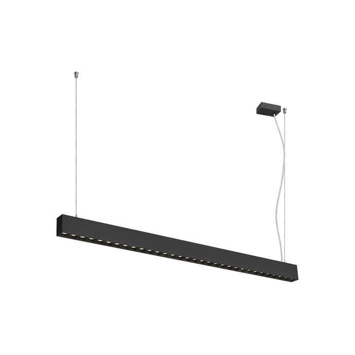 GLENOS PRO, pendant light, 1.2m, DALI, UGR16, pendant length 210 cm, 4000K, 75°, black