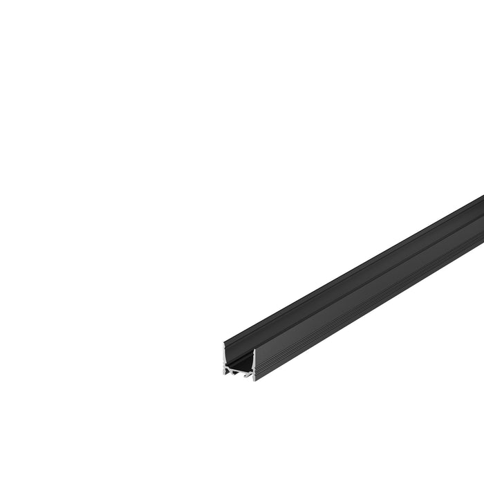 GRAZIA 20, surface mounted profile, LED, standard, grooved, 3 m, black