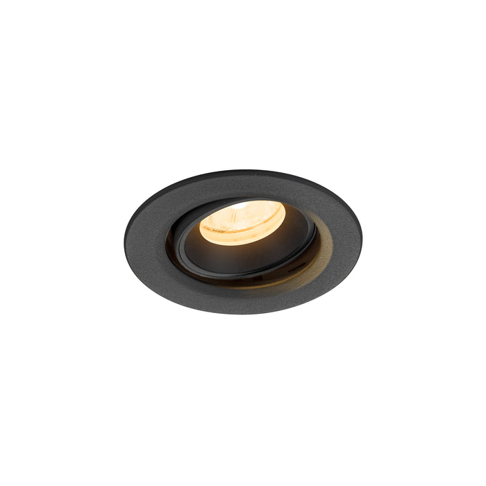NUMINOS MOVE XS, Recessed ceiling light, 4000 K, 20°, IP20, round, black