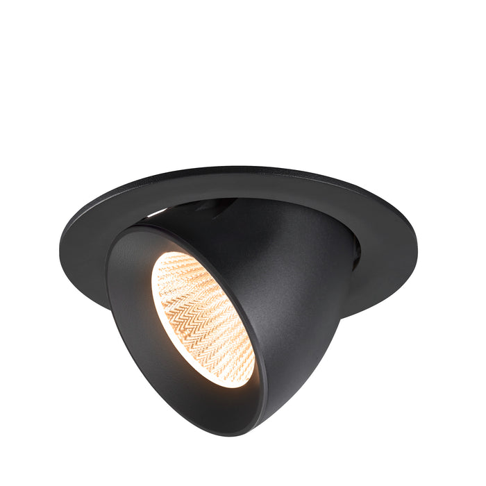 NUMINOS GIMBLE L, Recessed ceiling light, 2700 K, 40°, IP20, round, black