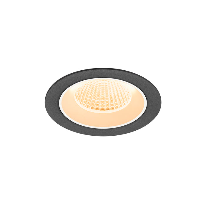 NUMINOS M, Recessed ceiling light, 2700 K, 40°, IP20, round, black / white