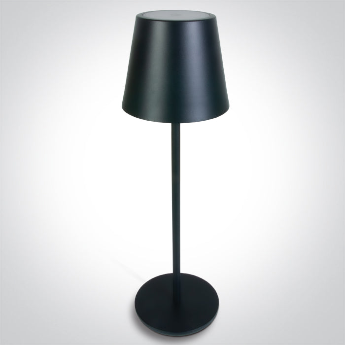 BLACK 3,5W WW TABLE LAMP RECHARGEABLE USB IP54 DIMMABLE