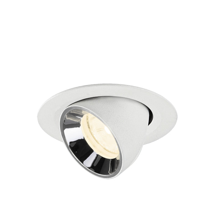 NUMINOS GIMBLE XS, white/chrom recessed ceiling light 4000 K 20°