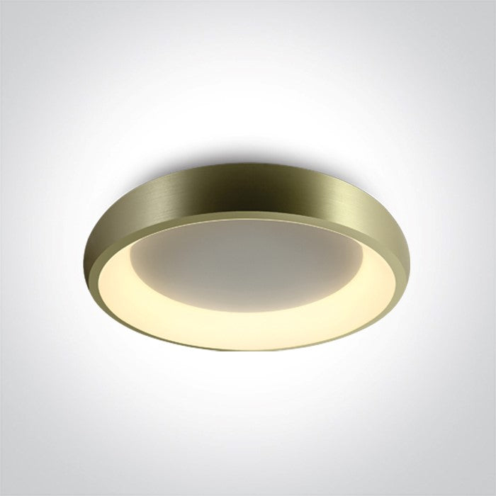 BRUSHED BRASS PLAFO LED 30W CCTV IP20 230V DIMMABLE