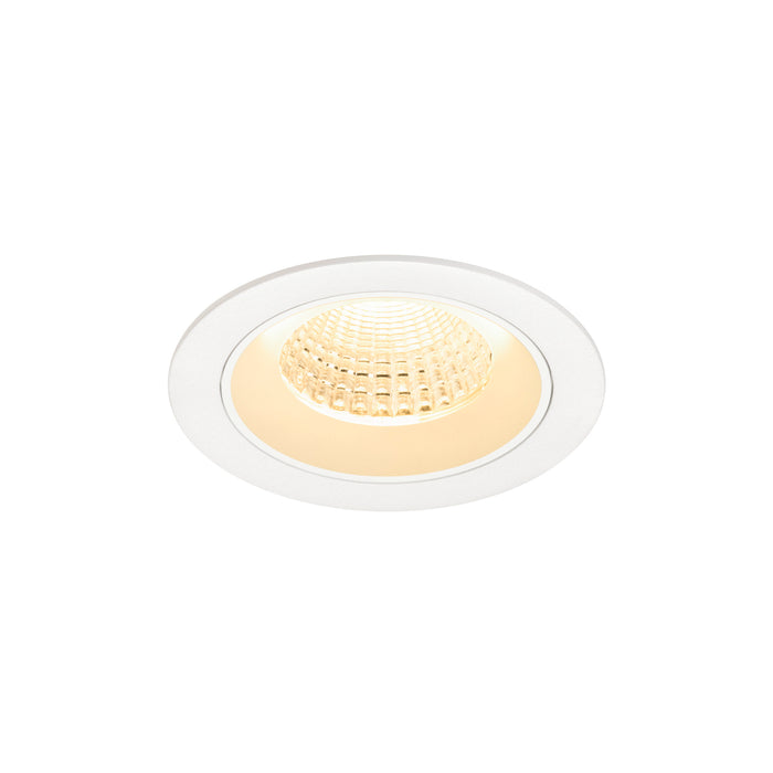 NUMINOS M, Recessed ceiling light, 3000 K, 55°, IP20, round, white