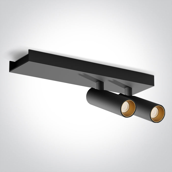 BLACK 2x5W WW IP20 230V