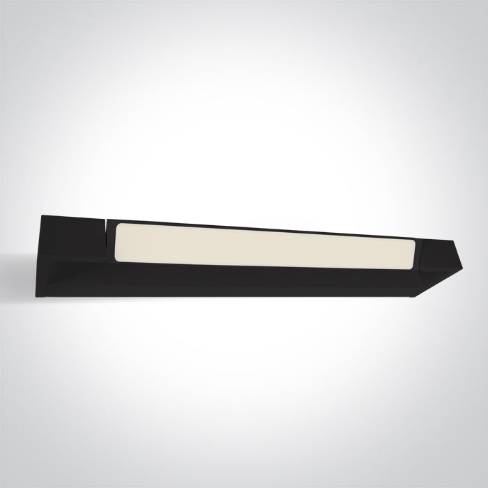 BLACK LED BATHROOM / WALL LIGHT 18W WW IP44 230V