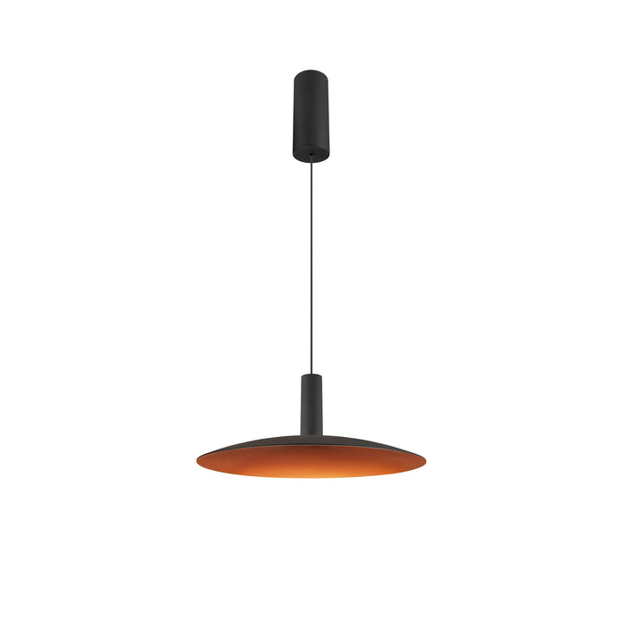 LALU SET, pendant light, LED base, ELYPSE 33, PHASE, pendant length 200 cm, 2700/3000 K, 40°, black