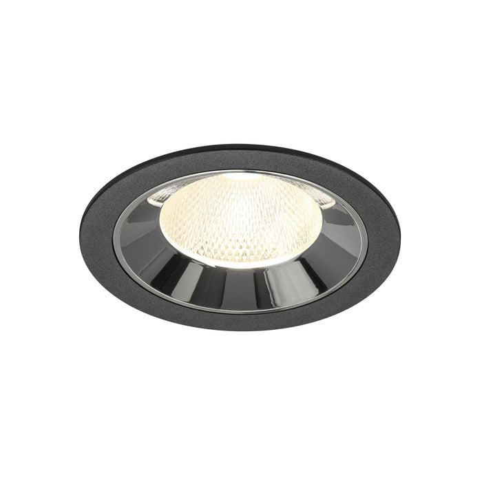 NUMINOS L, black/chrome recessed ceiling light 4000 K 20°