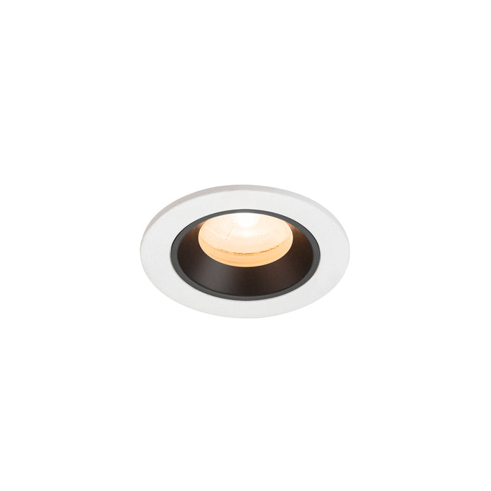 NUMINOS XS, white/black recessed ceiling light 2700 K 20°