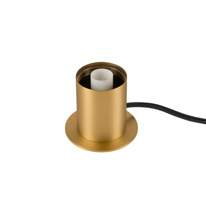 VARYT, table lamp, round, 1x max. 6 W, E14, brass