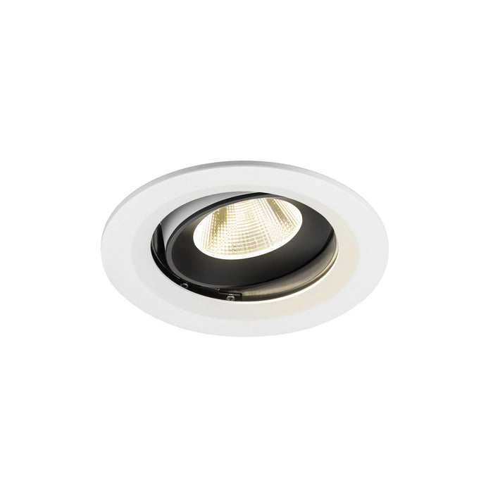 NUMINOS MOVE M, white/black recessed ceiling light 4000 K 20°