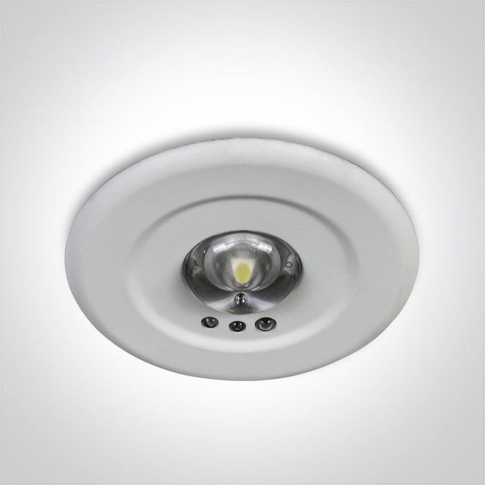 EMERGENCY RECESSED 3hrs 3W LED 230V SELF TEST