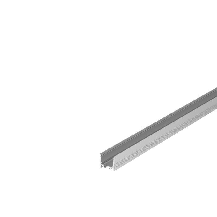 GRAZIA 20, surface mounted profile, LED, standard, grooved, 2 m, aluminium