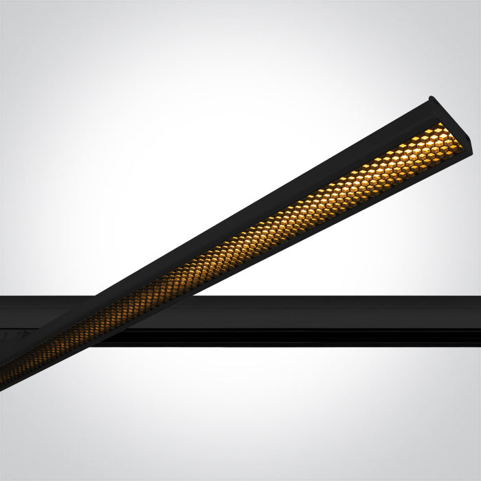 BLACK 40W CCTV HONEYCOMB UGR19 IP20 230V