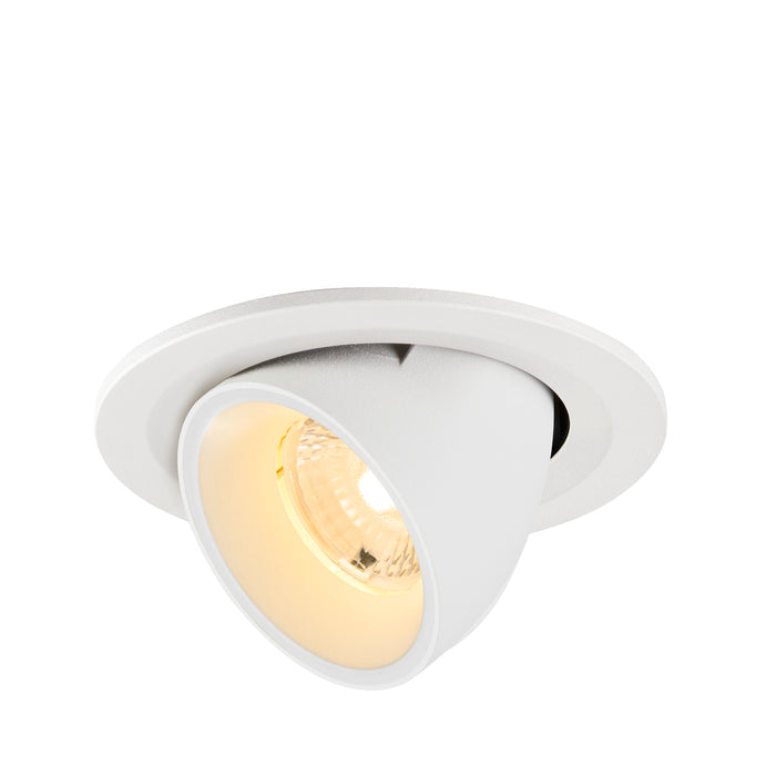 NUMINOS GIMBLE S, Recessed ceiling light, 3000 K, 40°, IP20, round, white