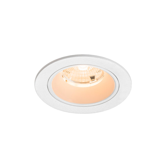 NUMINOS S, Recessed ceiling light, 2700 K, 55°, IP20, round, white
