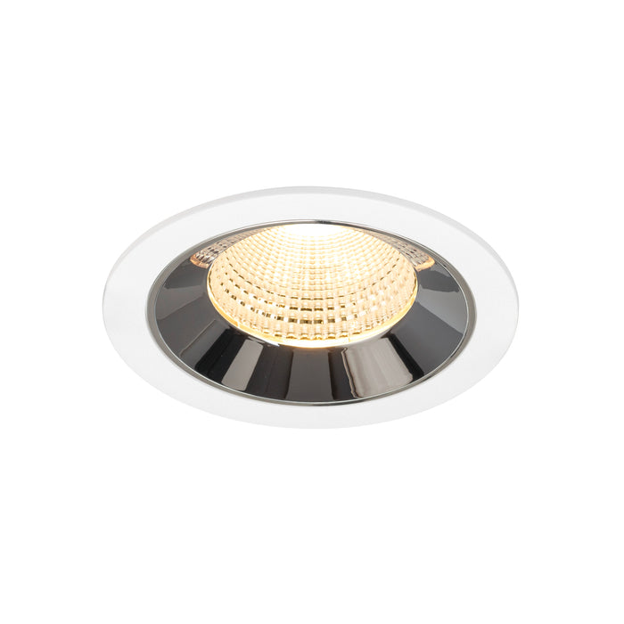 NUMINOS L, white/chrom recessed ceiling light 3000 K 55°