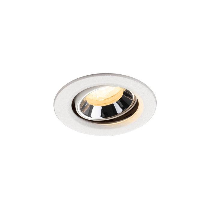 NUMINOS MOVE XS, white/chrom recessed ceiling light 3000 K 40°