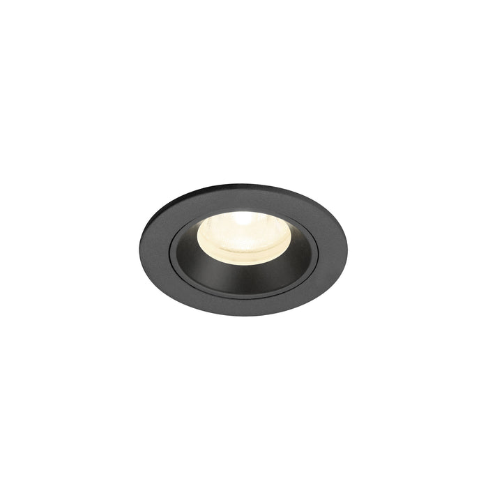 NUMINOS XS, Recessed ceiling light, 4000 K, 40°, IP20, round, black