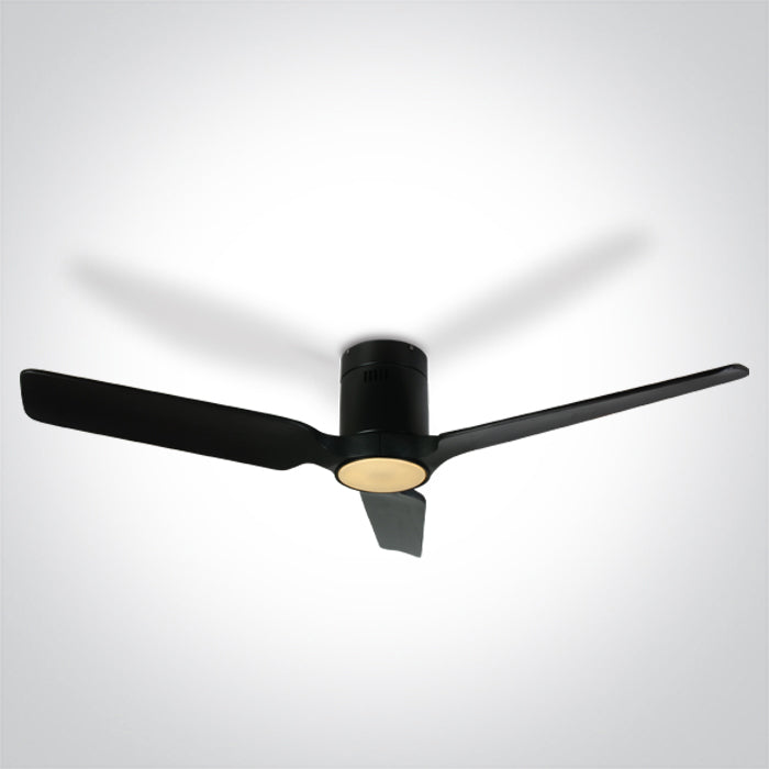 BLACK WOOD BLACK CEILING FAN 35W LED 22W CCTV IP20 230V