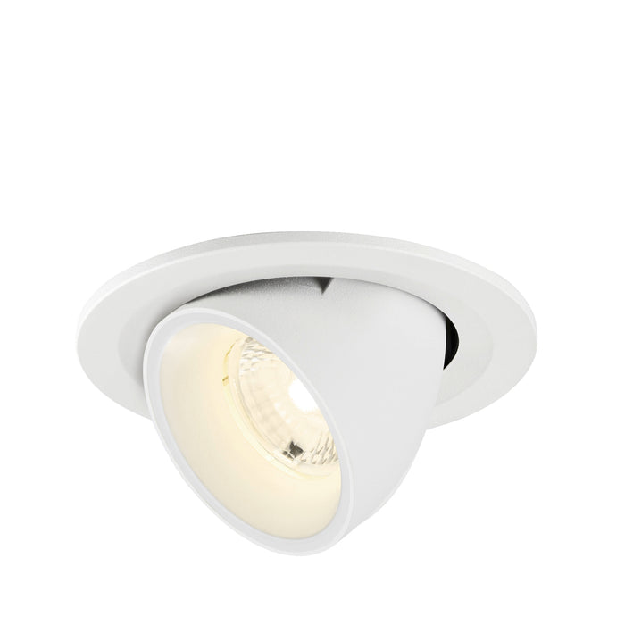 NUMINOS GIMBLE S, Recessed ceiling light, 4000 K, 40°, IP20, round, white
