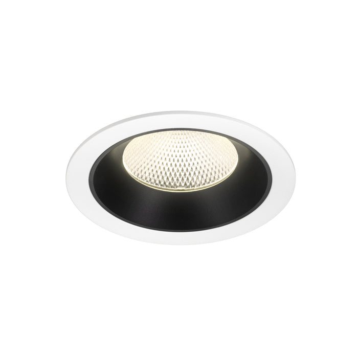 NUMINOS XL, white/black recessed ceiling light 4000 K 40°