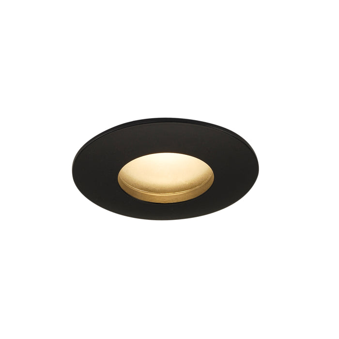 OUT 65, outdoor recessed ceiling light, LED, 3000 K, round, black, 38°, 12 W, incl. driver