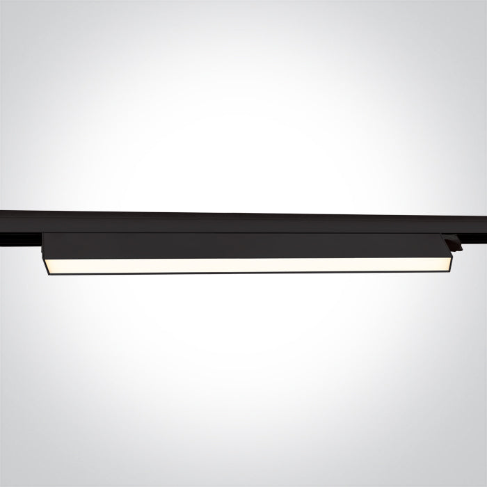 BLACK 48W CCTV LINEAR TRACK LIGHT 230V IP20