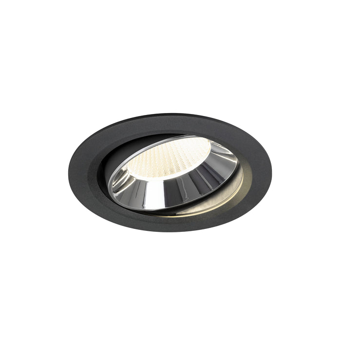 NUMINOS MOVE XL, black/chrome recessed ceiling light 4000 K 40°