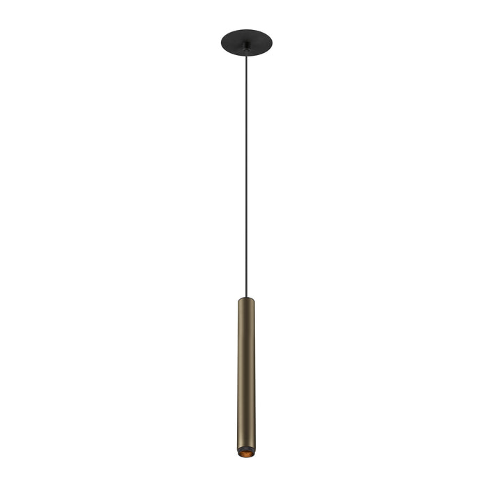 GRIP! S, Pendant light, PHASE, pendant length 200 cm, 2700 K, 29°, bronze / black
