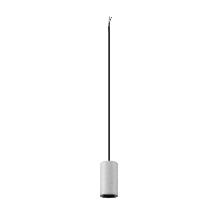 FITU PD, E27, stone, pendant light, pendant length 500 cm, open cable end, 1 x max. 15W, grey