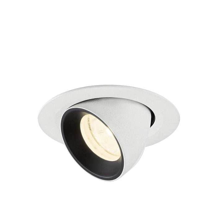 NUMINOS GIMBLE XS, white/black recessed ceiling light 4000 K 20°