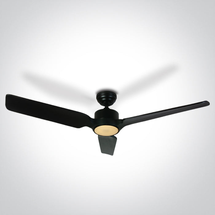 BLACK WOOD BLACK ROD FAN 35W LED 22W CCTV IP20 230V