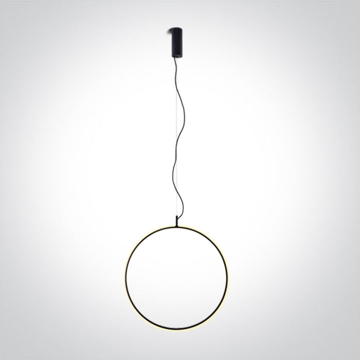 BLACK RING 40cm 20W WW IP20 230V DIMMABLE