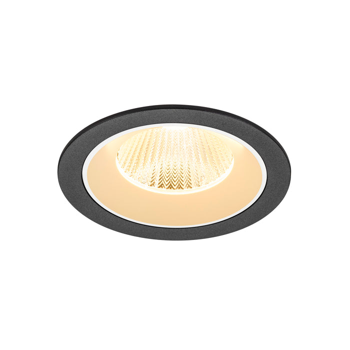 NUMINOS L, Recessed ceiling light, 3000 K, 40°, IP20, round, black / white