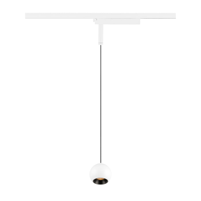 LIGHT EYE 2.0, 1~ Pendant light, Pendant length 200 cm, 2700 K, 30°, white / black