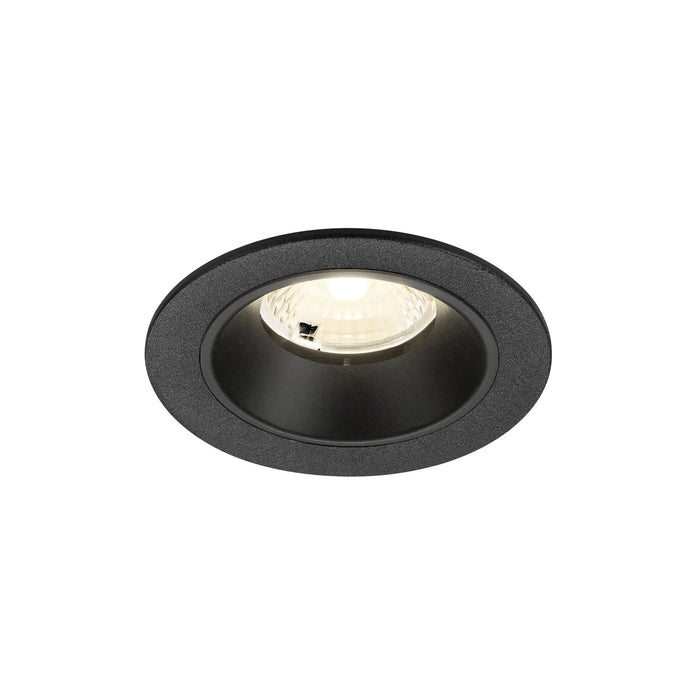 NUMINOS S, Recessed ceiling light, 4000 K, 40°, IP20, round, black