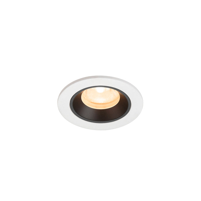 NUMINOS XS, white/black recessed ceiling light 2700 K 40°
