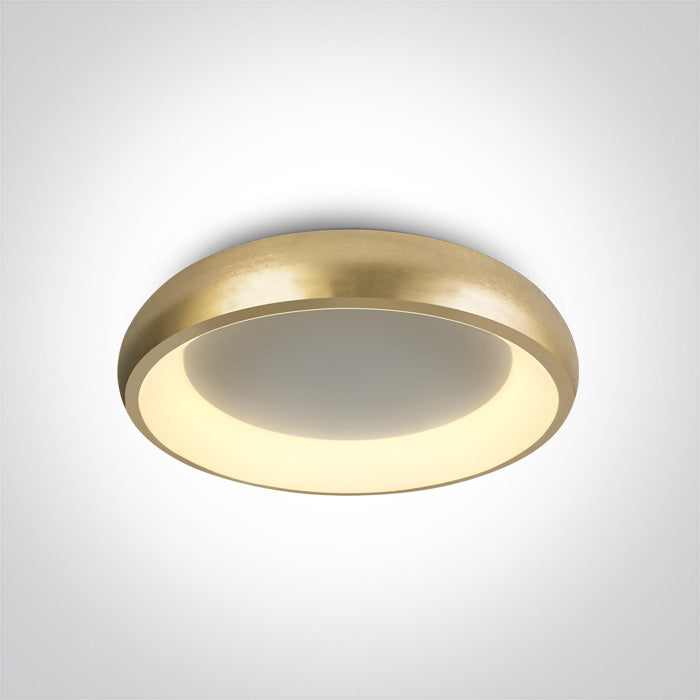 BRUSHED GOLD PLAFO LED 30W CCTV IP20 230V DIMMABLE