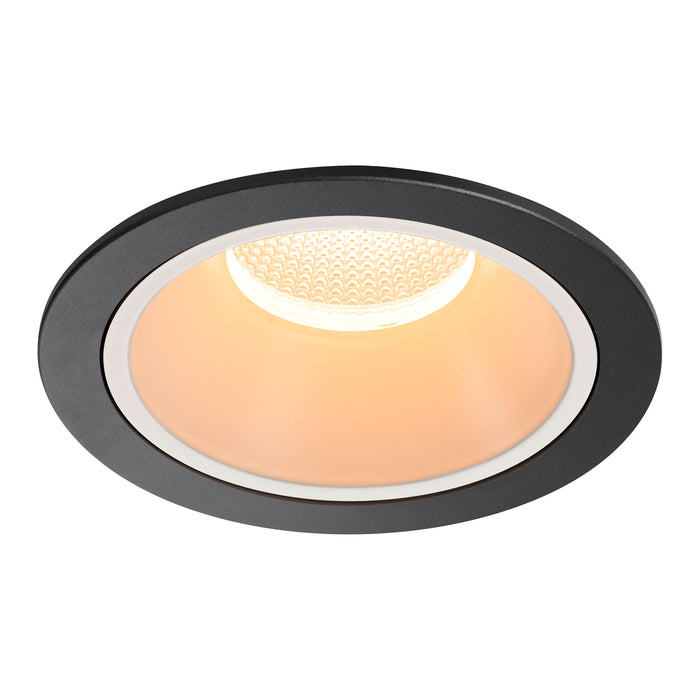 NUMINOS XL, Recessed ceiling light, 2700 K, 55°, IP20, round, black / white