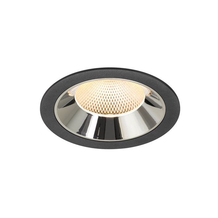 NUMINOS XL, black/chrome recessed ceiling light 3000 K 40°