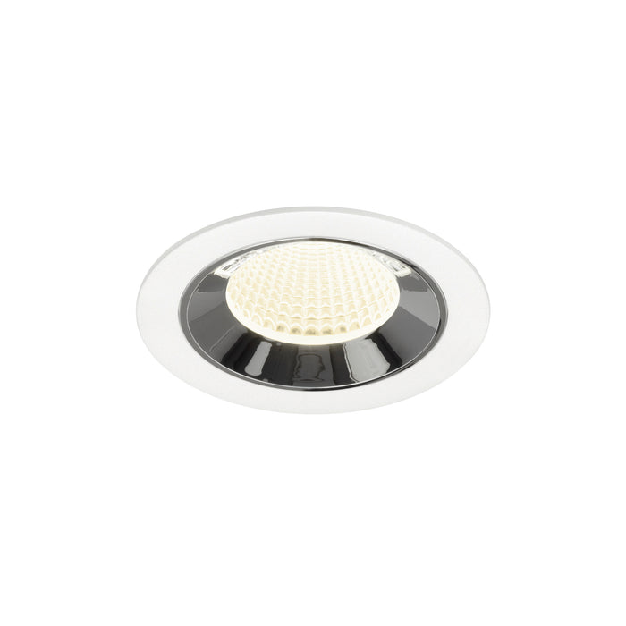 NUMINOS M, white/chrom recessed ceiling light 4000 K 40°