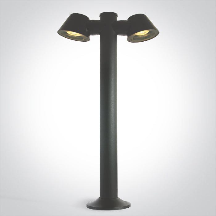 ANTHRACITE POST GU10 2x6W IP65 100-240V