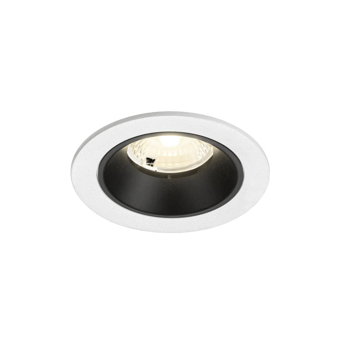 NUMINOS S, white/black recessed ceiling light 4000 K 40°
