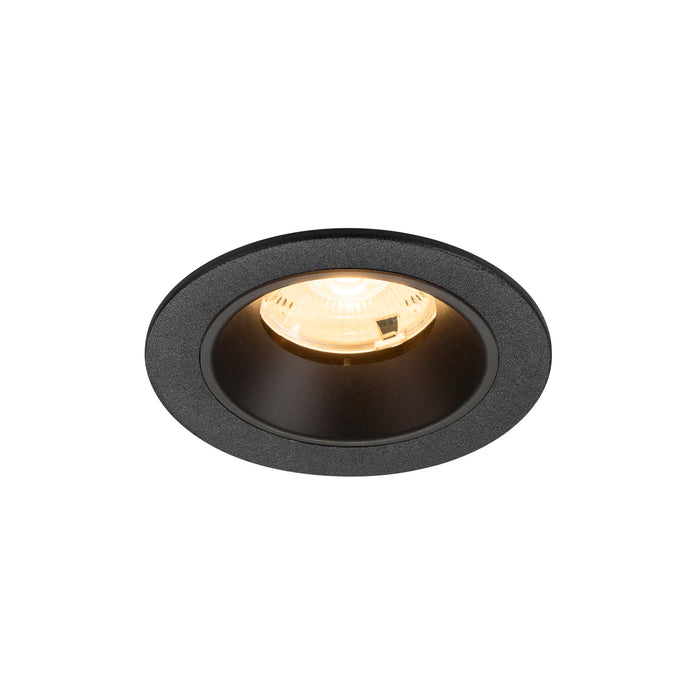 NUMINOS S, Recessed ceiling light, 3000 K, 20°, IP20, round, black