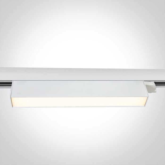 WHITE 24W CCTV LINEAR TRACK LIGHT 230V IP20
