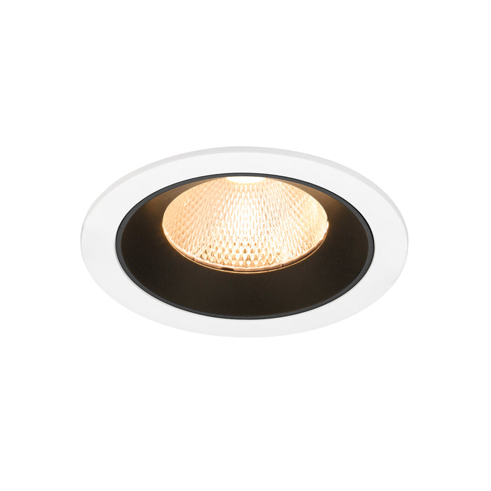 NUMINOS L, white/black recessed ceiling light 2700 K 20°