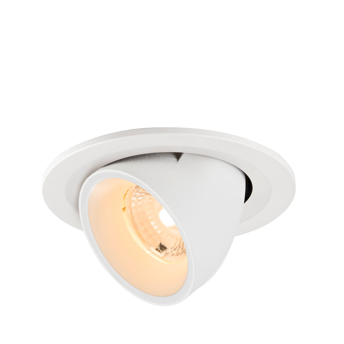 NUMINOS GIMBLE S, Recessed ceiling light, 2700 K, 40°, IP20, round, white